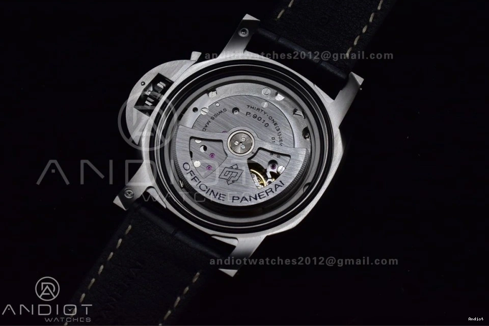 on Black Black Dial  Best Leather Strap VSF P.9010 PAM1312 1:1 Edition 0505
